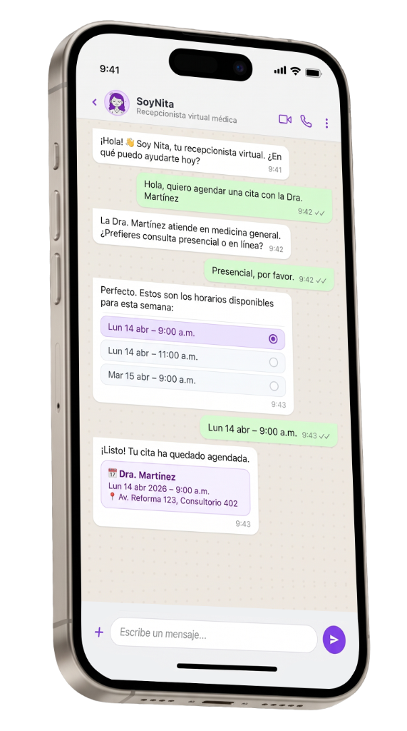 SoyNita Asistente Médico WhatsApp